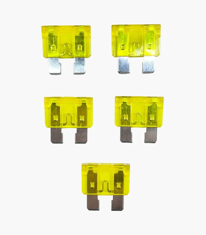 20-amp-double-prong-fuse فیوز دو شاخ 20 آمپر شیشه ای