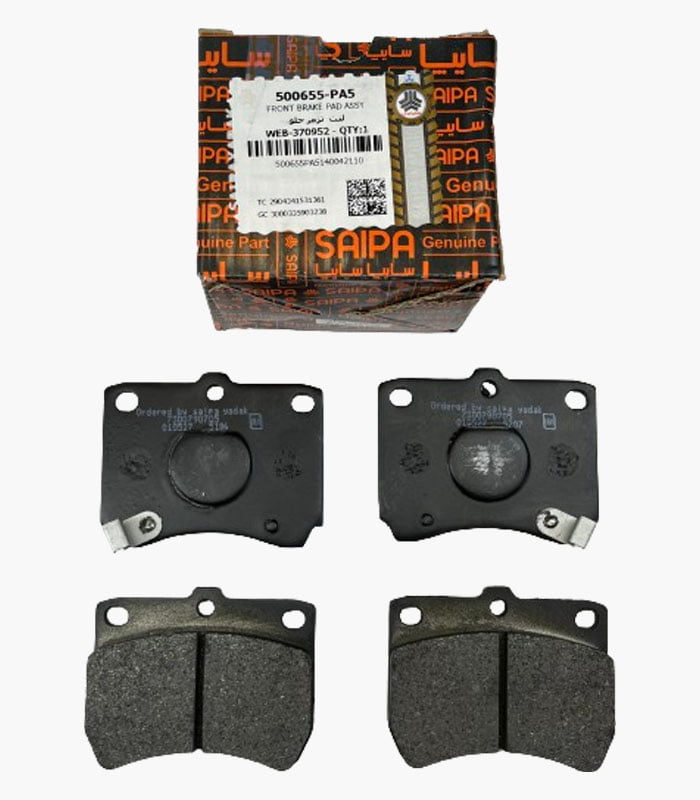 pride-front-brake-pad-code-500655-saipa-company لنت ترمز جلو پراید شرکتی کد 500655 سایپا
